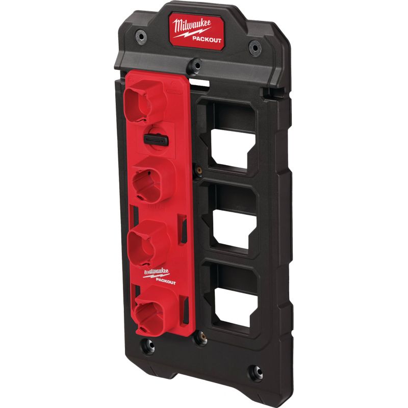 MW PACKOUT M12 Battery Rack 4 Battery Red