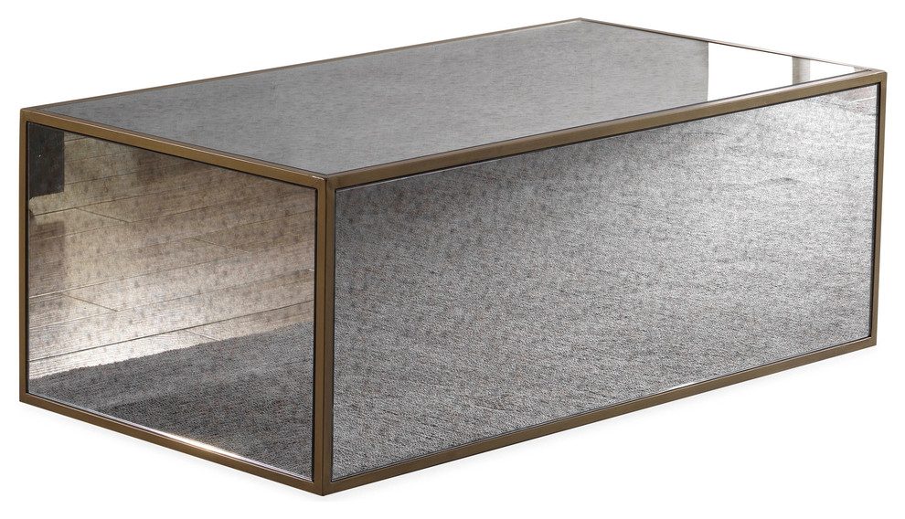 Lana Mirrored Coffee Table   Contemporary   Coffee Tables   by HedgeApple  Houzz