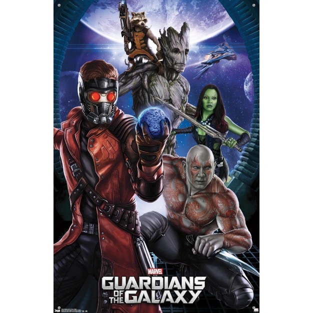 Trends International Marvel Cinematic Universe Guardians Of The Galaxy Group Unframed Wall Poster Prints