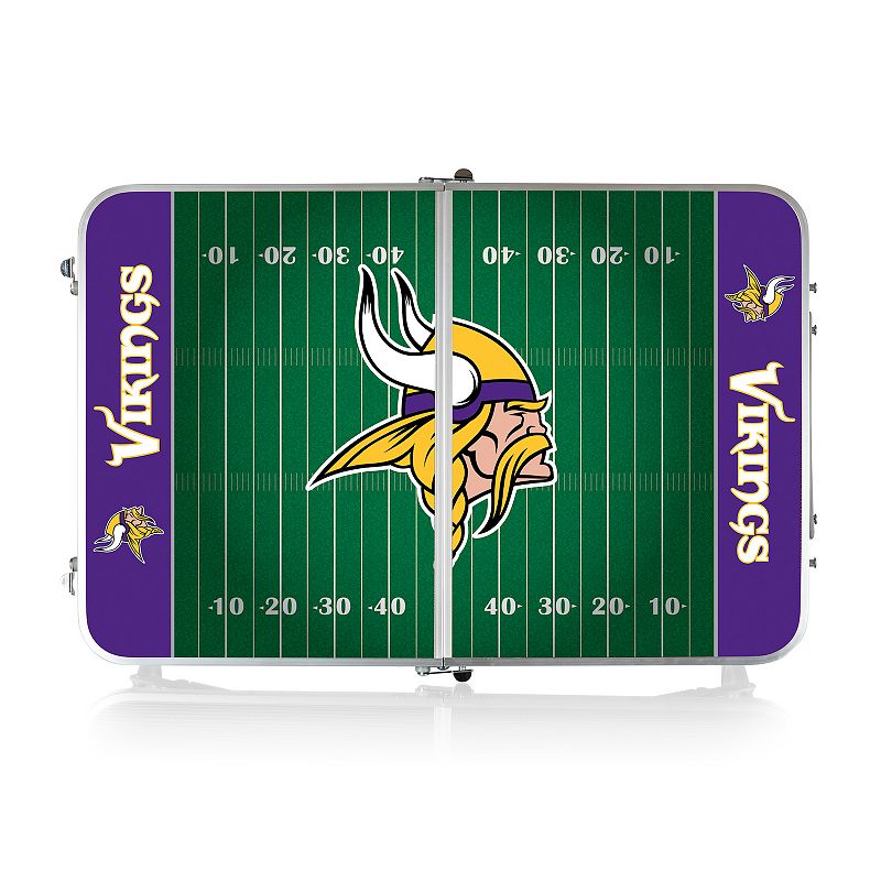 Picnic Time Minnesota Vikings Mini Portable Folding Table