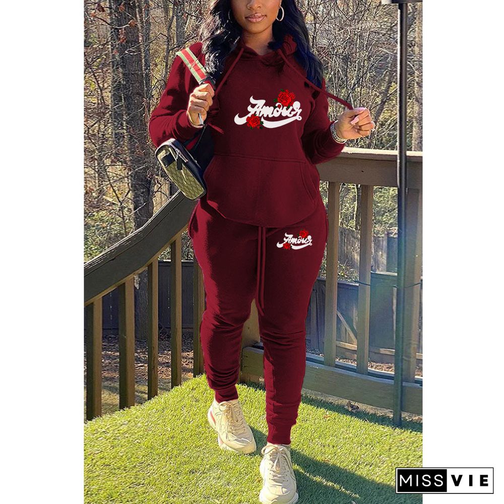 Hoodies Sweatshirt and Pants Joggers Tracksuit