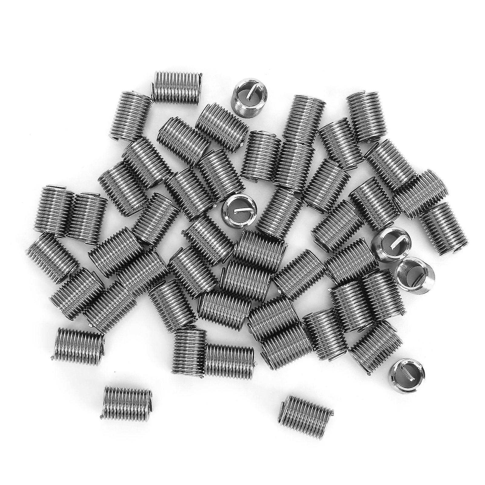 50Pcs Thread Repair Inserts Steel Wire Protection Sleeve Hardware Accessories M8 x 1.252.5D