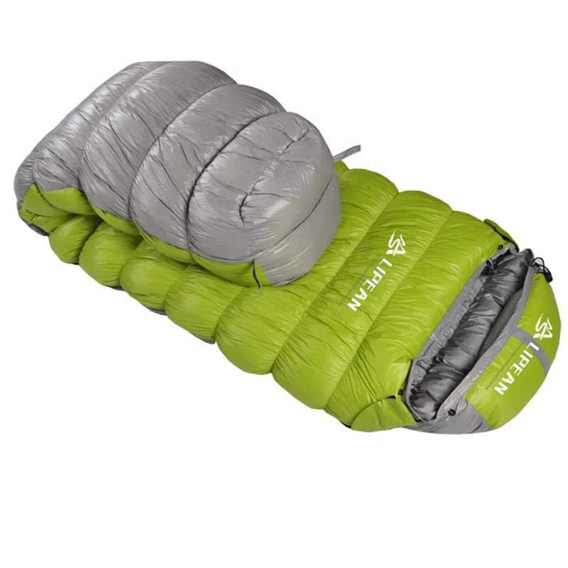 new arrival high quality factory winter 4 season compress adult goose down duck down fill sleeping bag camping hiking outdoor