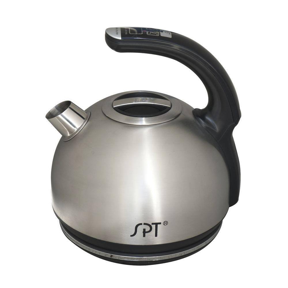 SPT 7.2-Cup Stainless Steel Cordless Electric Kettle with Temperature Control SK-1800SS