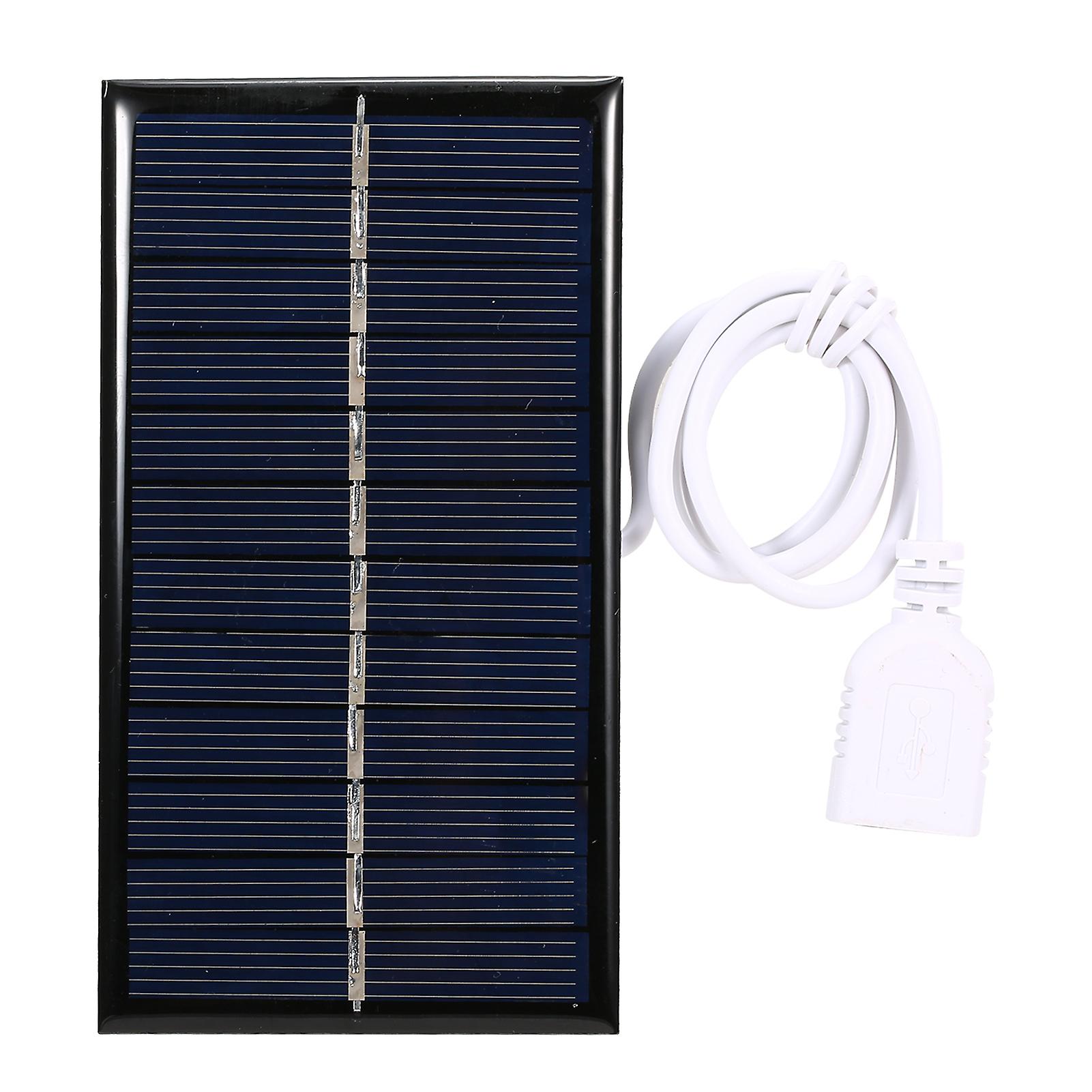 1w 6v Small Solar Panel With Usb Diy Polysilicon Silicon Solar Cell Waterproof Camping Portable Power Solar Panel For Power Bank Mobile Phone