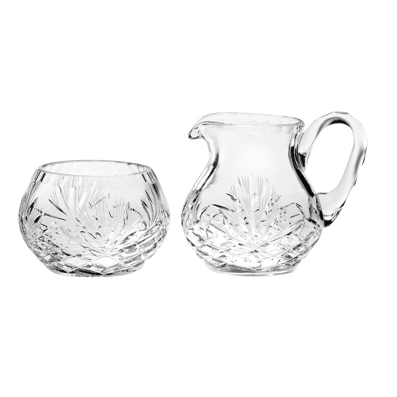 Majestic Gifts C651MJ Crystal Sugar and Creamer Set