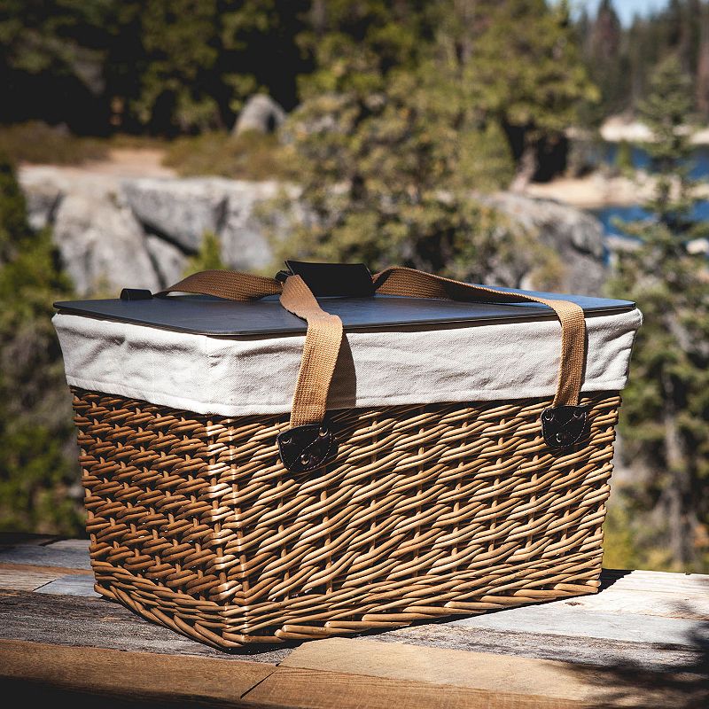 Picnic Time Canasta Grande Willow Picnic Basket