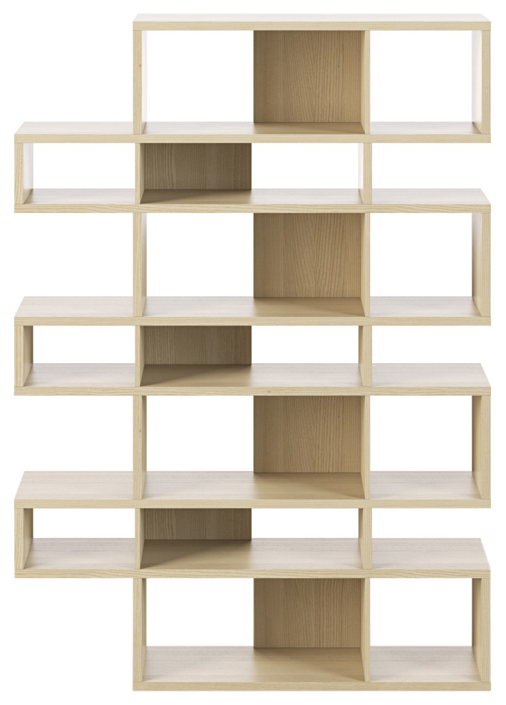 Modern Large Modular Display 2 Tone Shelves   Contemporary   Bookcases   by Plush Pod Decor  Houzz