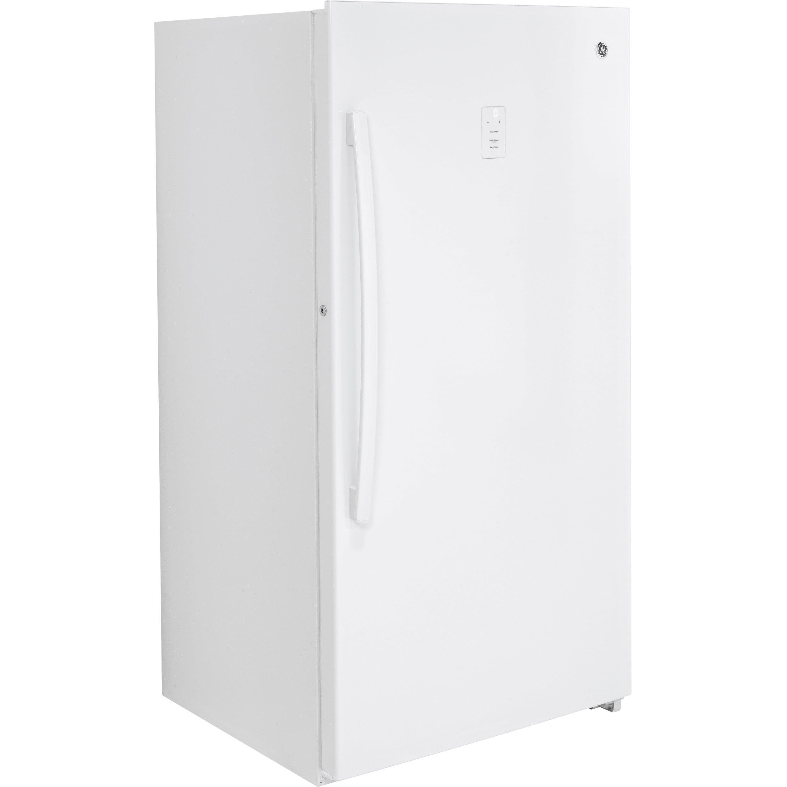 GE 21.3 cu.ft. Upright Freezer with Turbo Freeze FUF21SMRWW