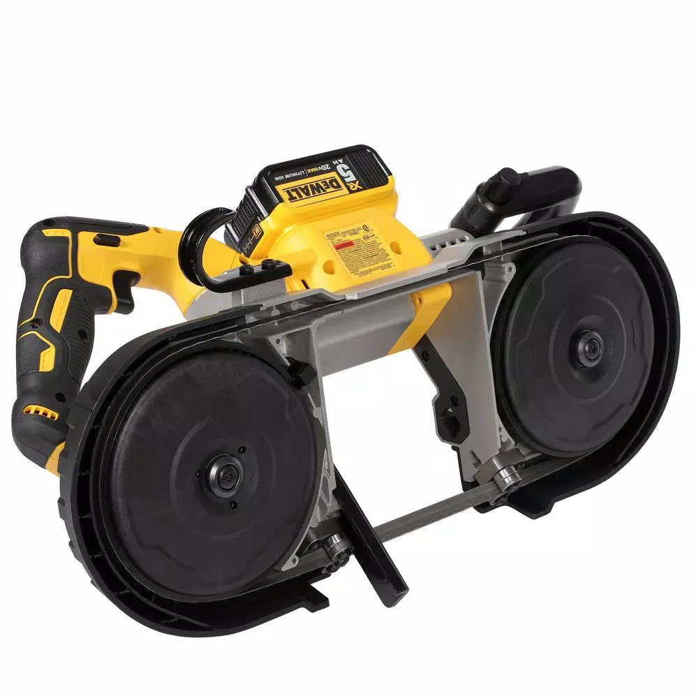 DEWALT 20-Volt MAX XR Cordless Brushless Deep Cut Band Saw with 1-1/2 in. Die Grinder and (2) 20-Volt Batteries 5.0Ah and#8211; XDC Depot