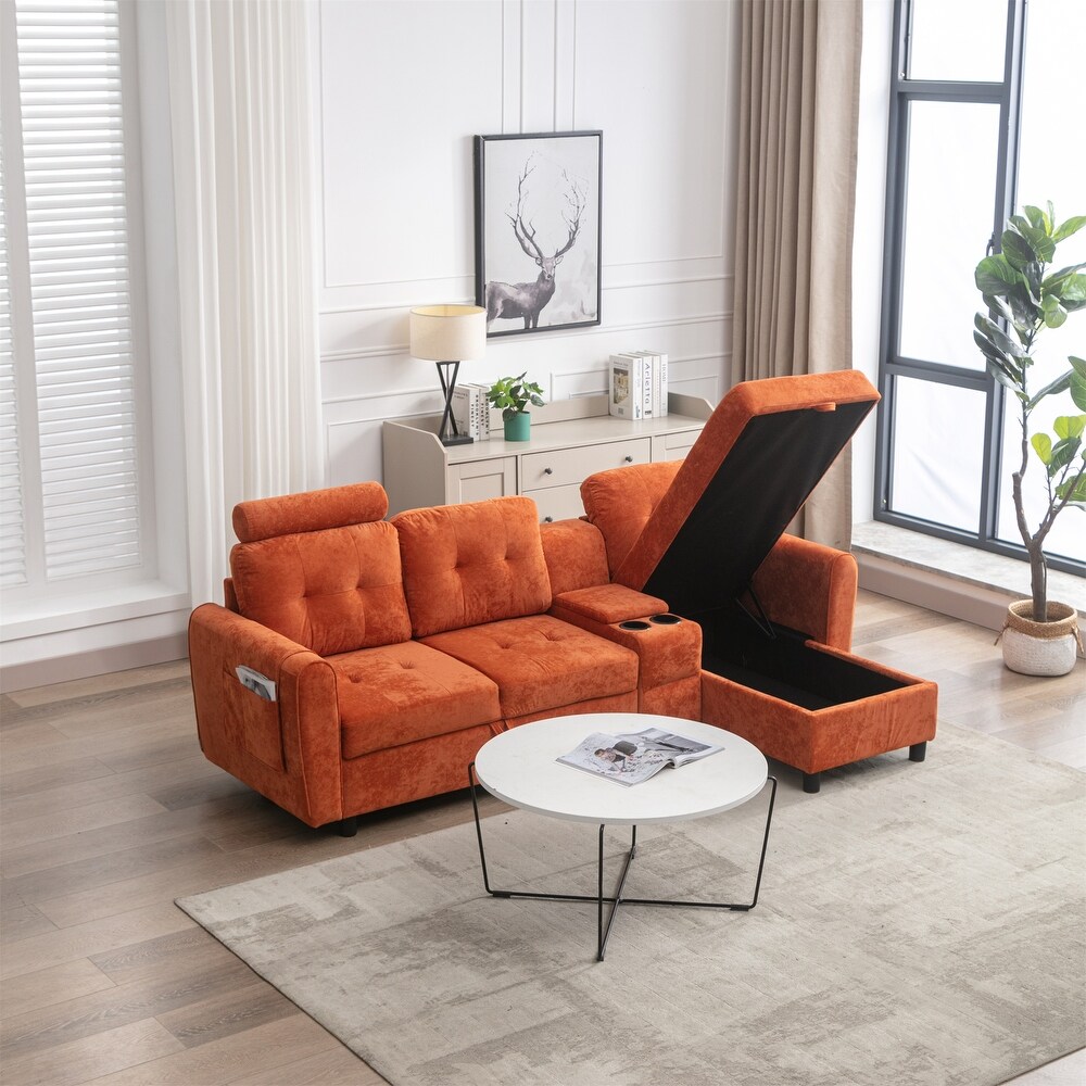 Storage Sofa Cozy Sectional Sofa for Living Room