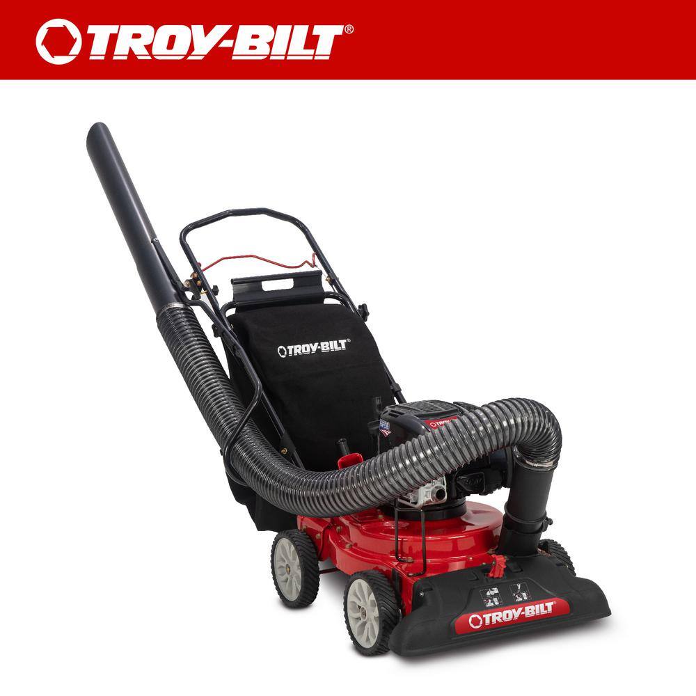 Troy-Bilt 24 in. Leaf Vacuum Head 1.5 in. Chipping Capacity Self-Propelled Gas Powered Chipper Shredder Vacuum CSV070B