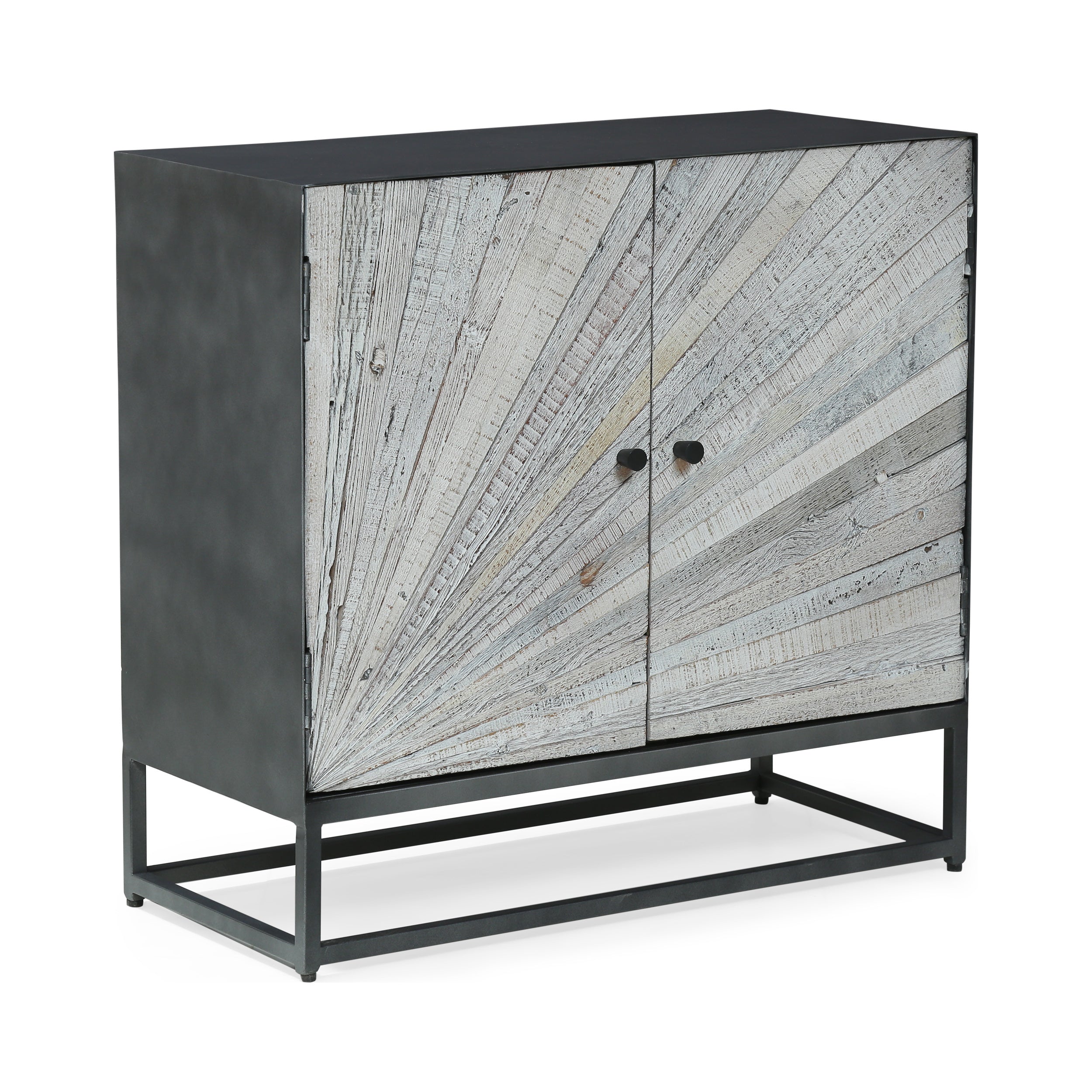 Tijeras Handcrafted Modern Industrial 2 Door Cabinet