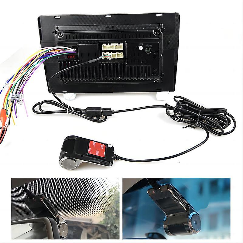 Dash Cam ADAS Car DVR Dashcam Video HD 720P USB TF Card Auto Recorder for Android Multimedia Player
