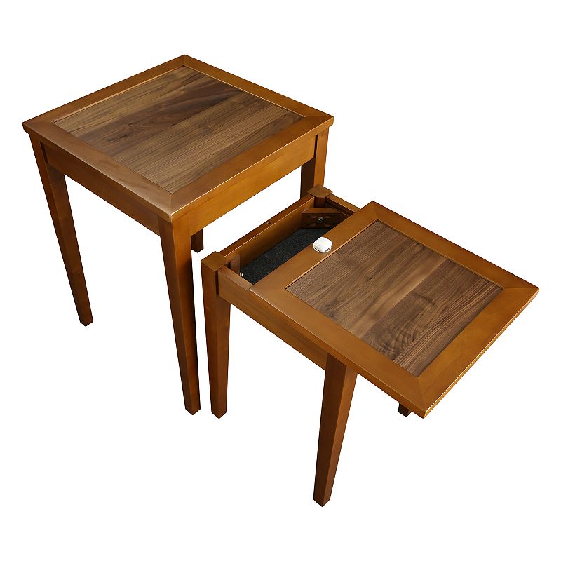 Casual Home Lincoln Nesting End Tables and Concealed Compartment