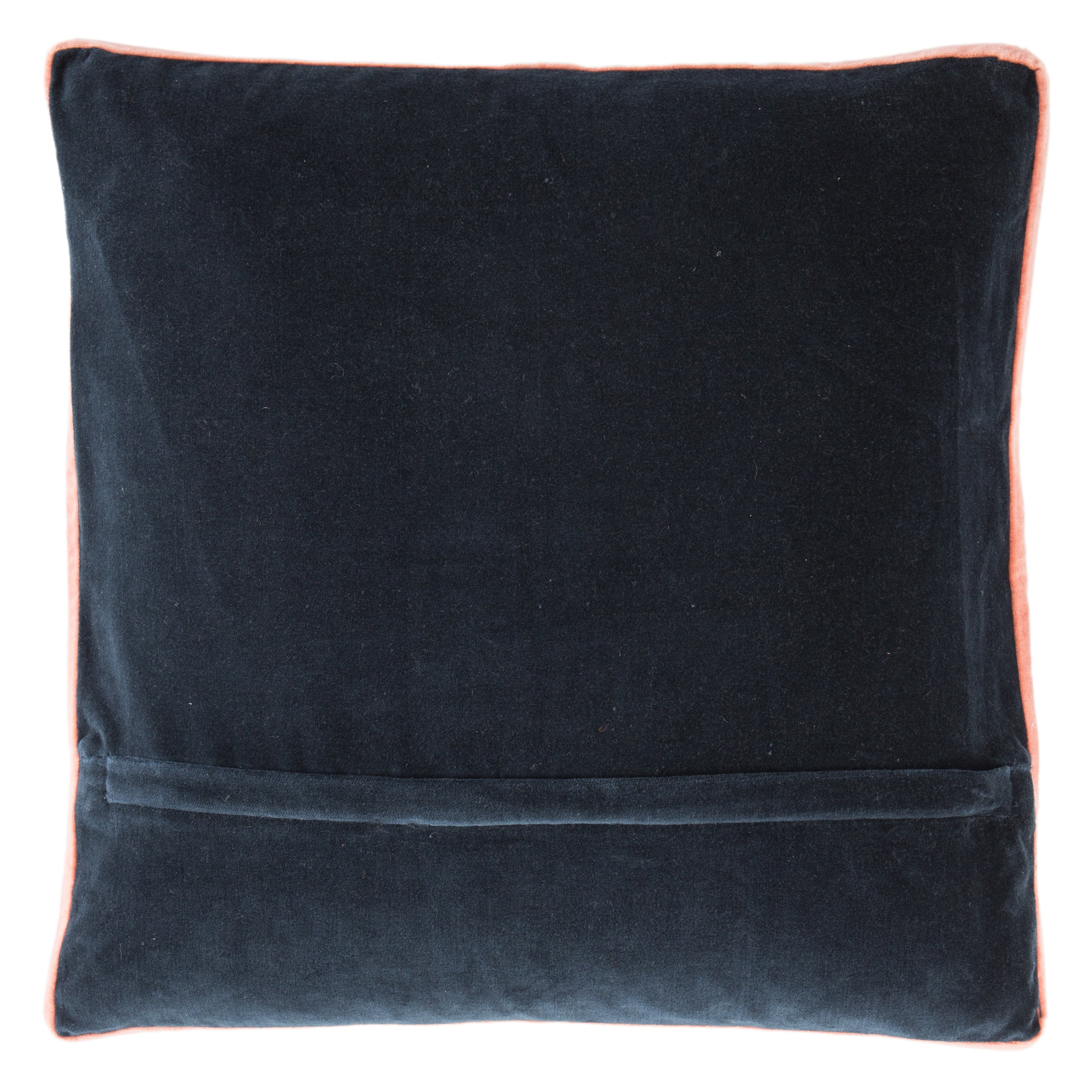 Bryn Solid Navy & Pink Pillow