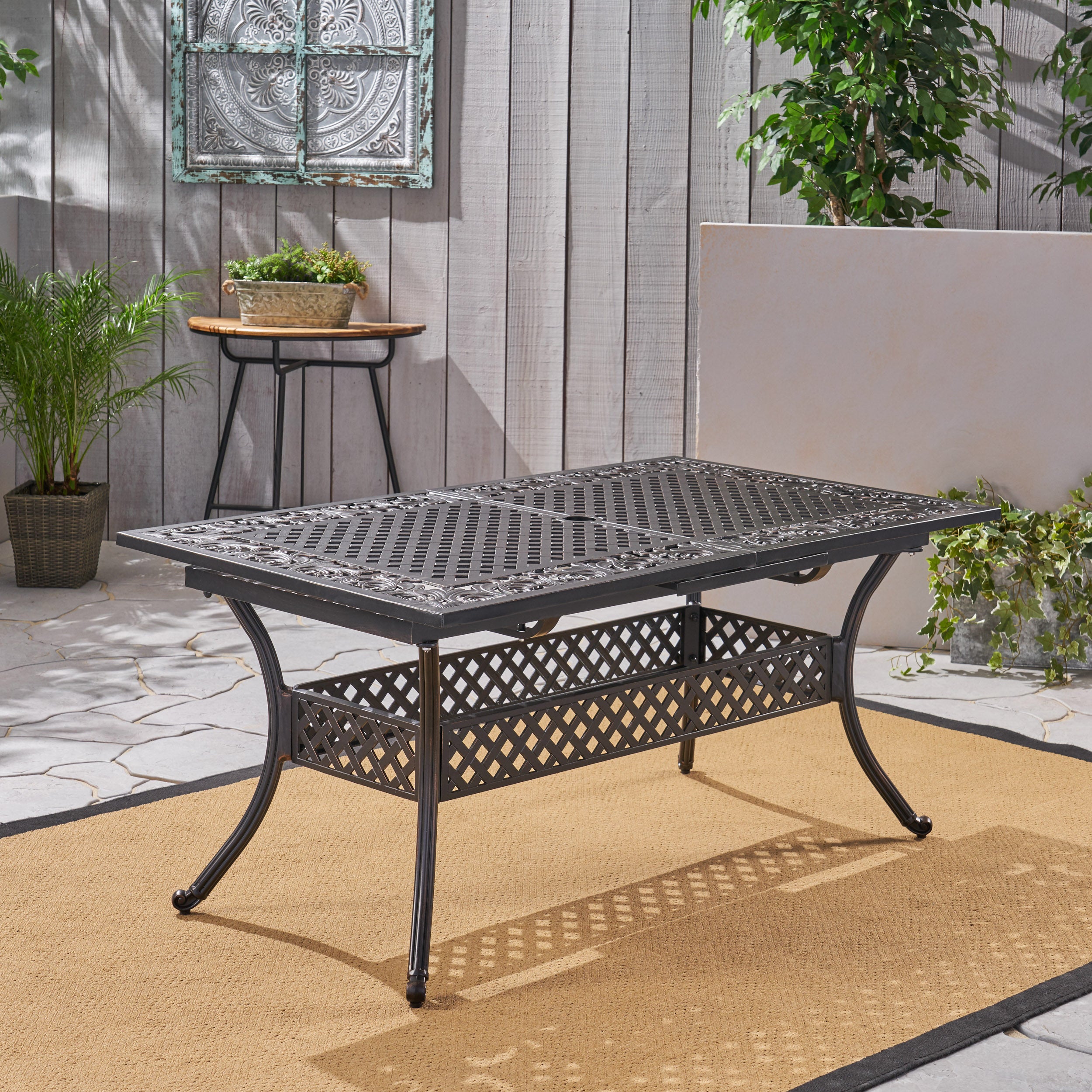 Phoenix Expandable Patio Dining Table, 64