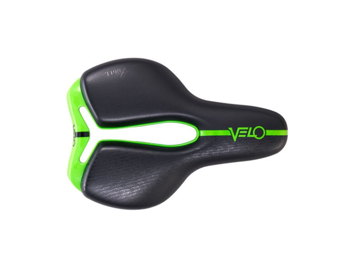 Velo Little Angel Saddle - 137mm - Black-Green