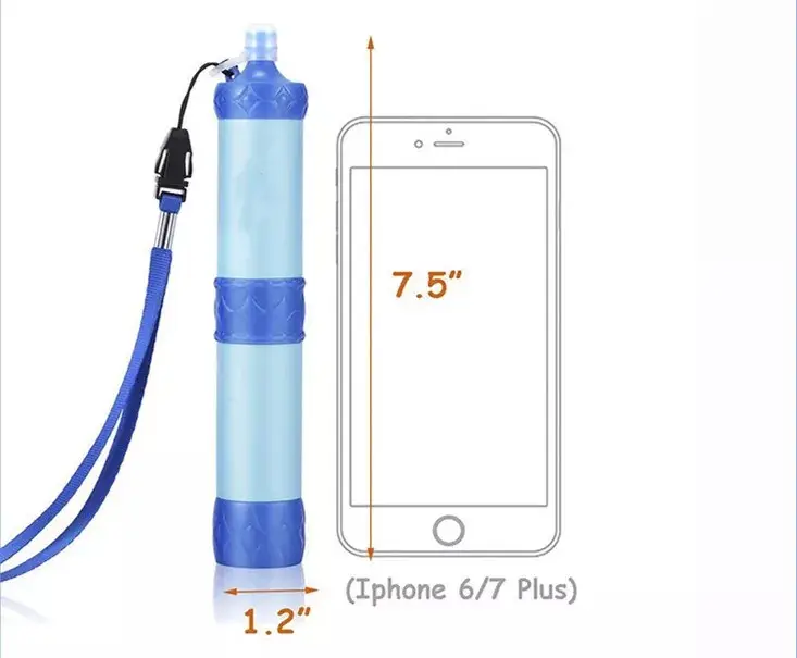 Hot Sale Hollow Fiber Ultrafiltration Membrane Straw Water Filter for Drinking Camping Hiking