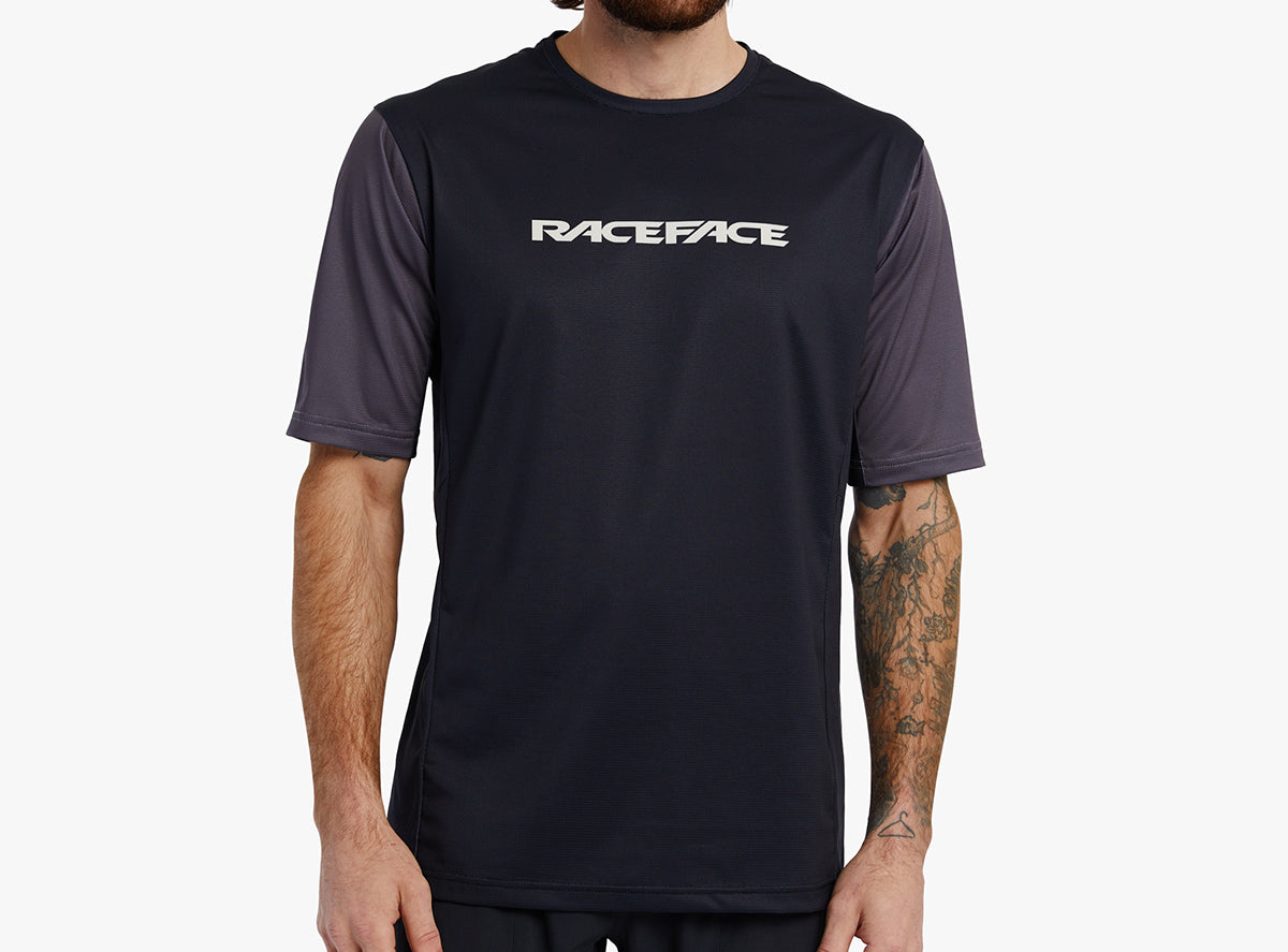 Race Face Indy Short Sleeve MTB Jersey - Black - 2022