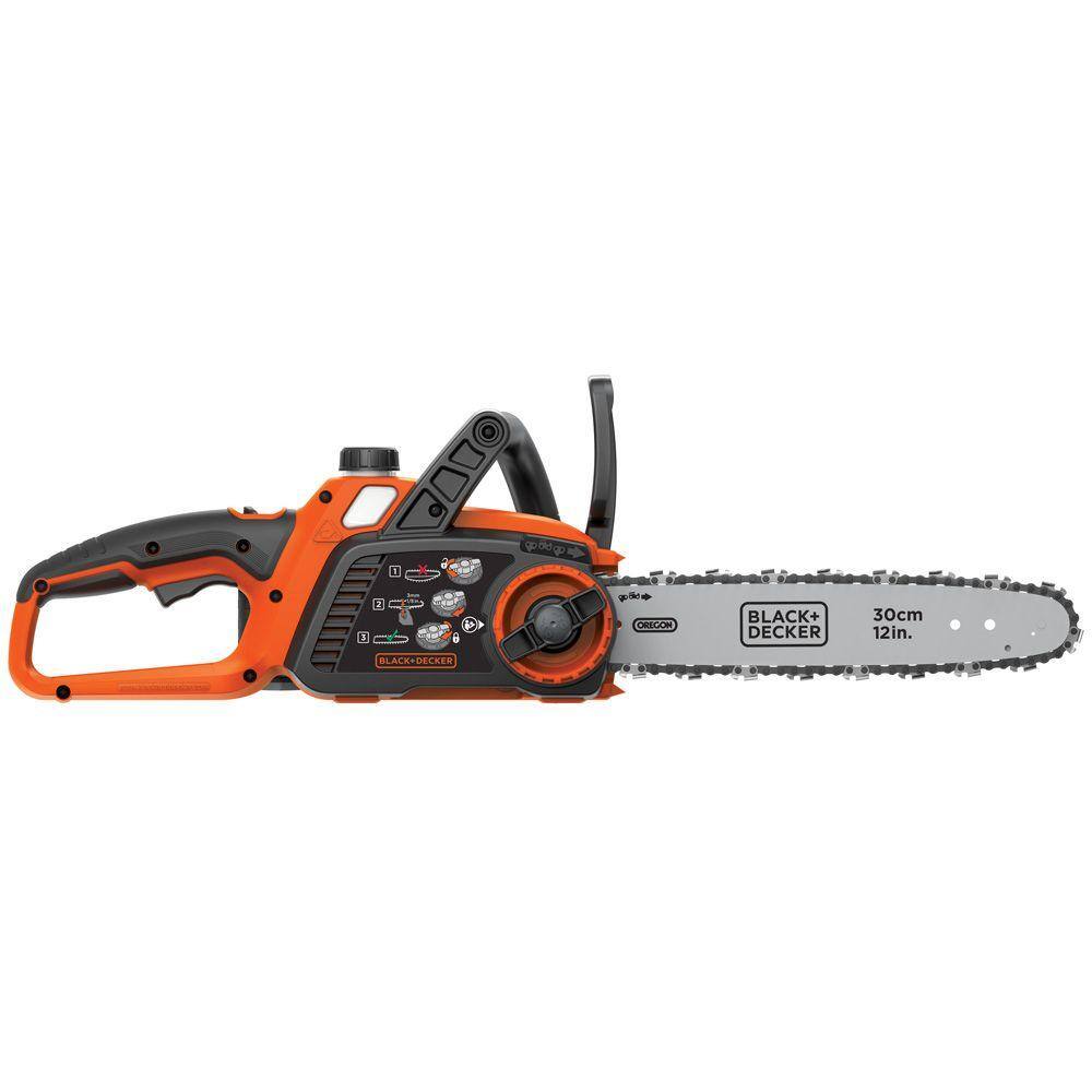 BLACK+DECKER 20V MAX 10in. Battery Powered Chainsaw Kit with (1) 2Ah Battery  Charger LCS1240