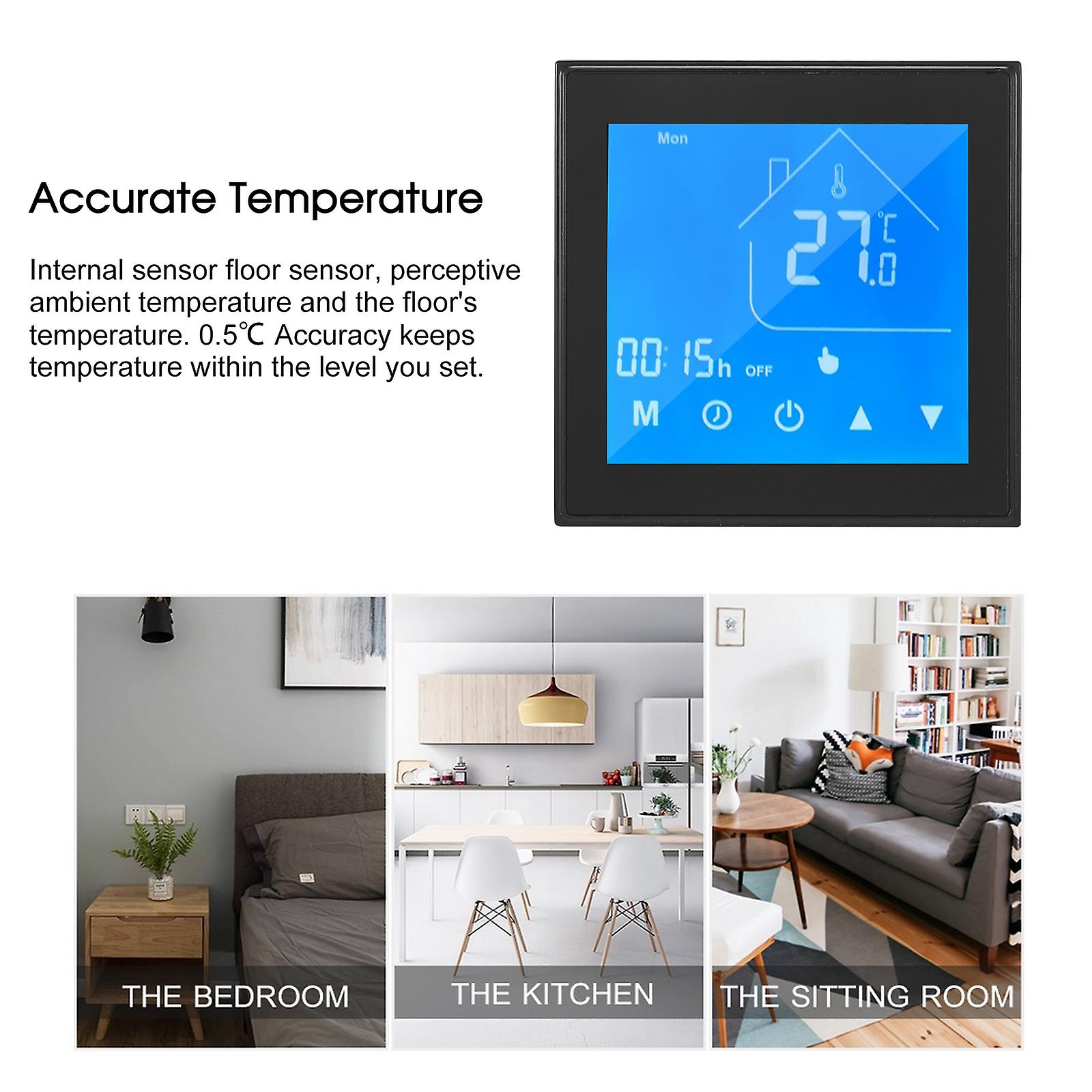 Thermostat Temperature Controller Lcd Display Week Programmable For Water/gas Boiler For Household No.230921