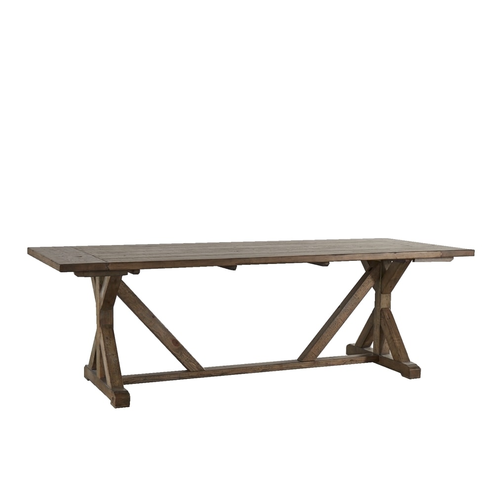 Paloma Rustic Reclaimed Wood Trestle Farm Table by iNSPIRE Q Artisan