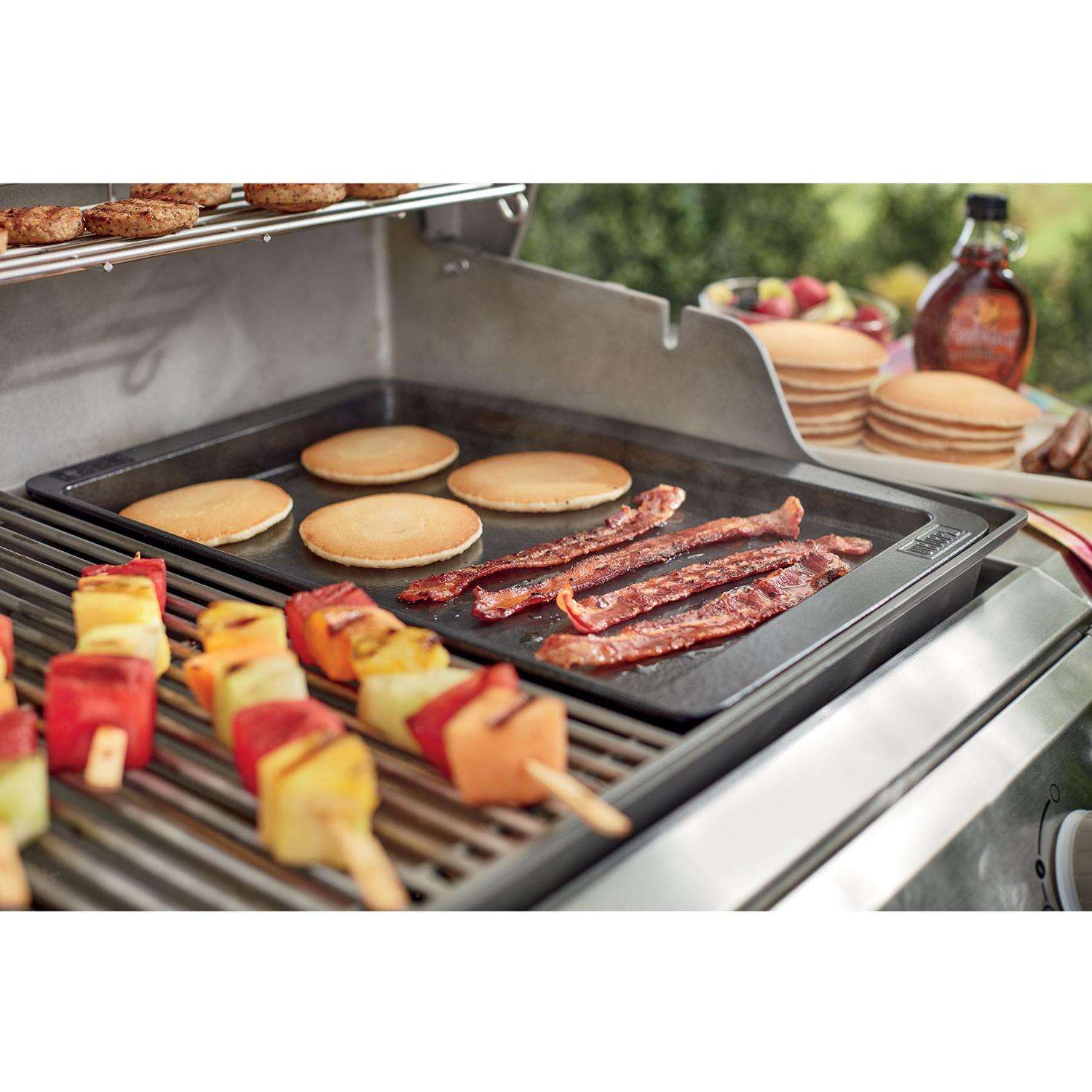 Weber Genesis Cast Iron/Porcelain Grill Top Griddle 18.9 in. L X 13.2 in. W 1 pk