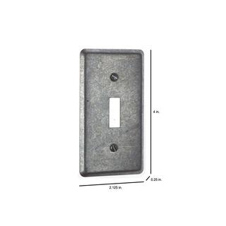 Steel City 1-Gang 4 in. Utility Metal Box Cover 58C30-25R