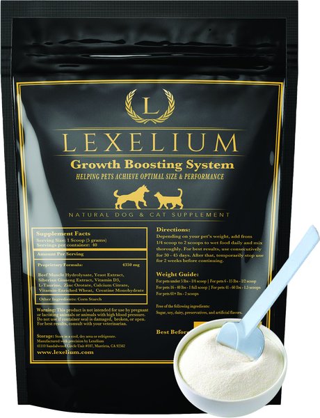 Lexelium Growth Boosting System Dog and Cat Supplement， 7-oz bag