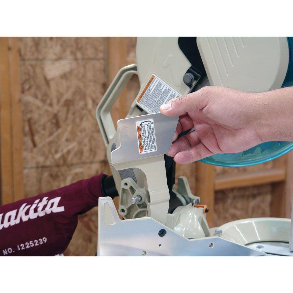 Makita 15 Amp 12 in. Corded Single-Bevel Compound Miter Saw with 40T Carbide Blade and Dust Bag LS1221