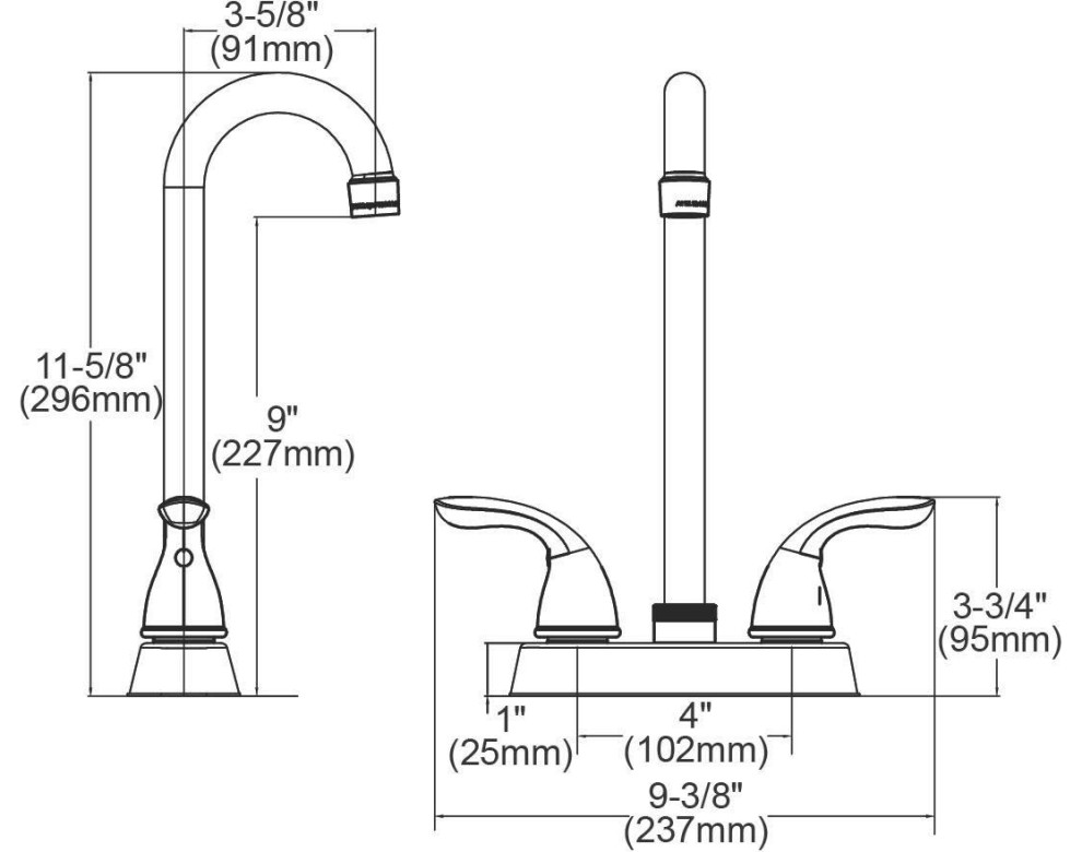 Elkay LK2477 Everyday 1.5 GPM Standard Bar Faucet   Contemporary   Bar Faucets   by Buildcom  Houzz