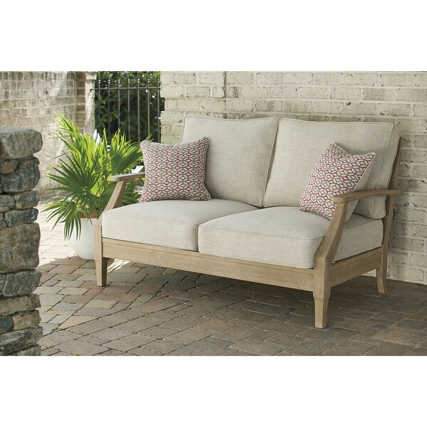 Signature Design by Ashley Clare View Beige 2Piece Outdoor Package