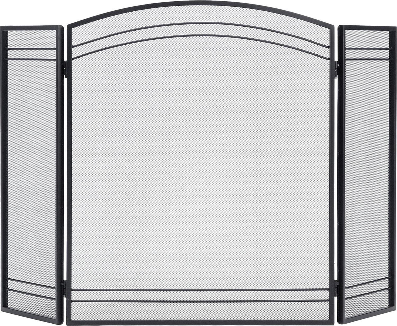 ShelterLogic Steel Classic Fireplace Screen， Black