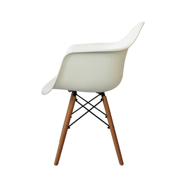 Porthos Home Eban Modern Dining Chairs， Polypropylene (PP) and Beech Wood， Set Of 2