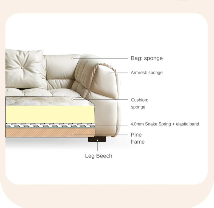 Oak Solid Wood Technology Cloth Sofa Cream wind   Transitional   Sofas   by GVAwood  Houzz