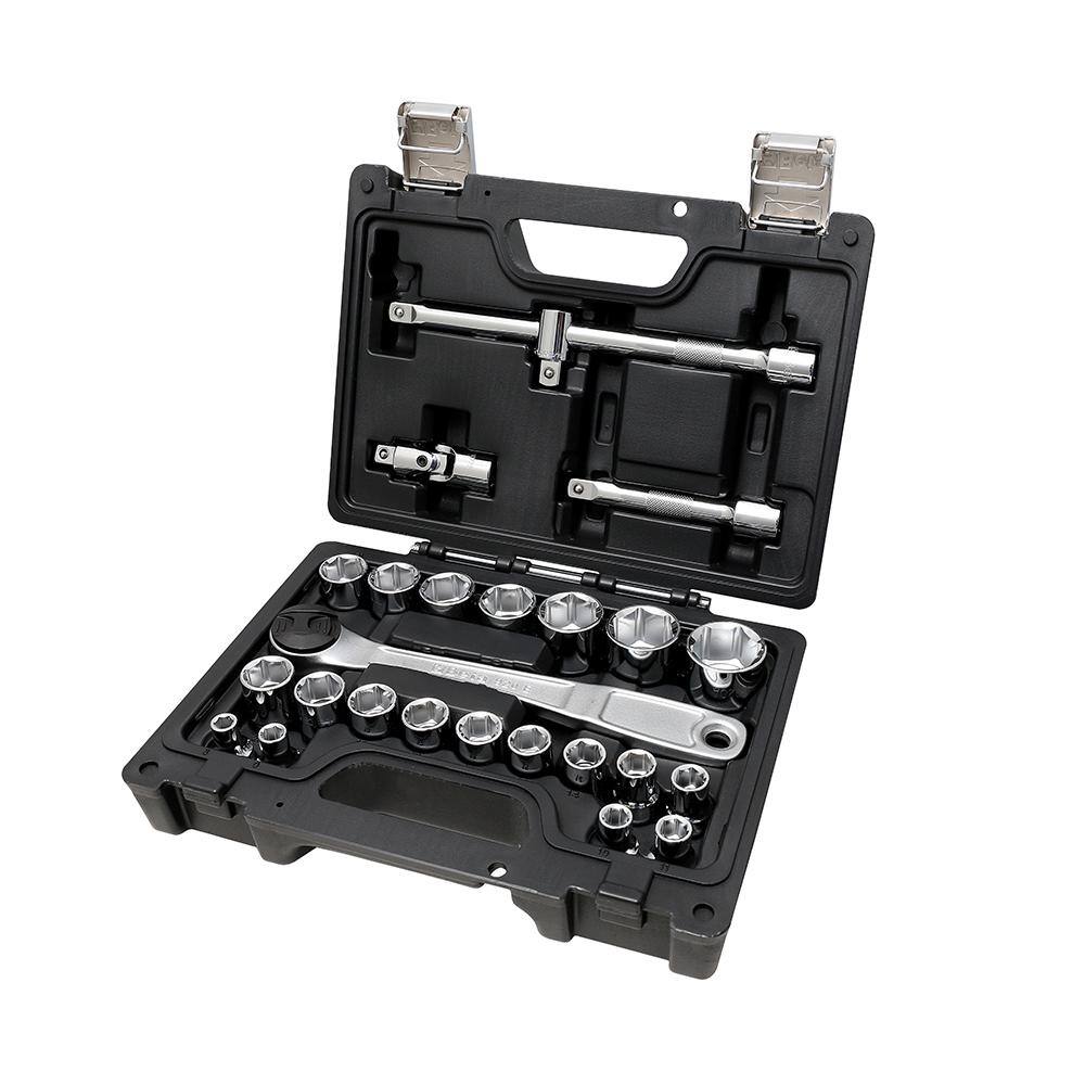 Beta 12 in. Drive Metric Socket Set with Ratchet (25-Piece) 923EC25