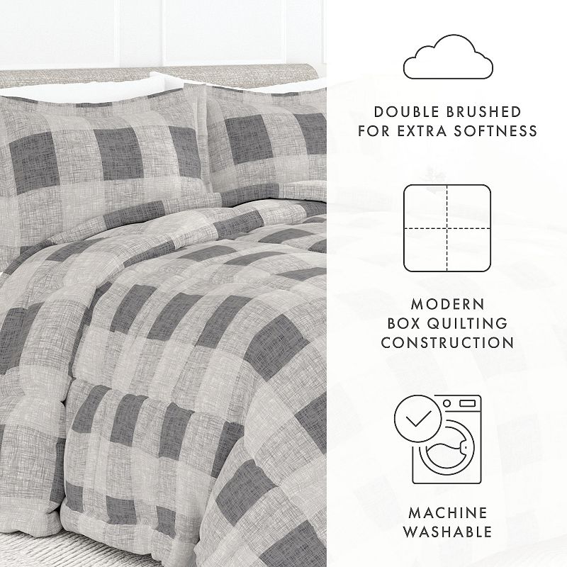 Home Collection Premium Ultra Soft Gingham Down-Alternative Comforter