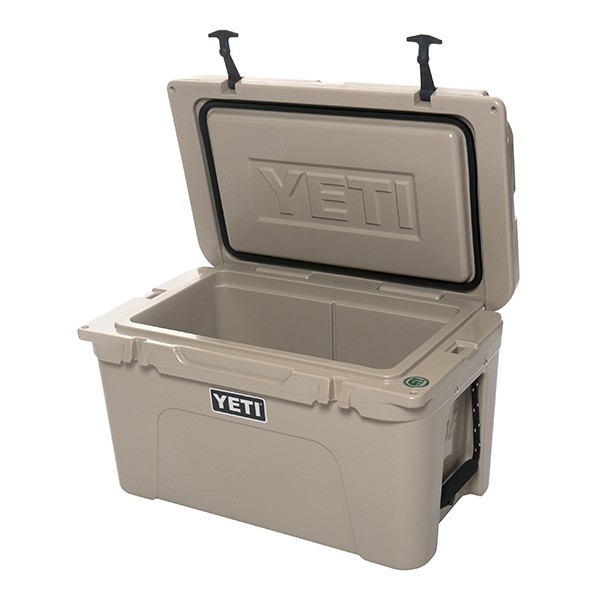 YETI Tundra YT45T Ice Cooler， 34 lb Ice， 28 Cans Beer Capacity， Polyethylene， Desert Tan， Polyester Handle