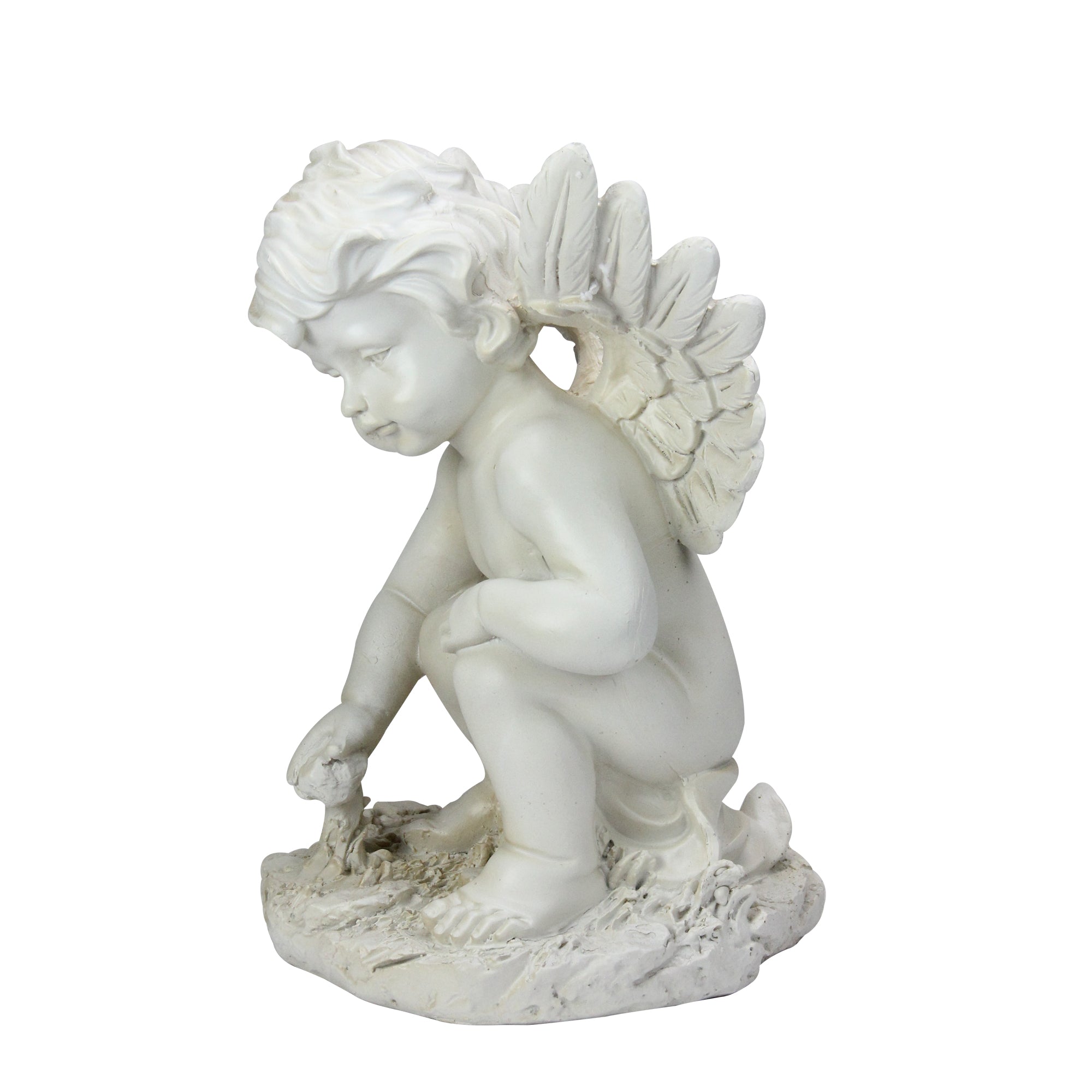 Northlight Heavenly Gardens Sitting Cherub Angel Outdoor Garden Statue