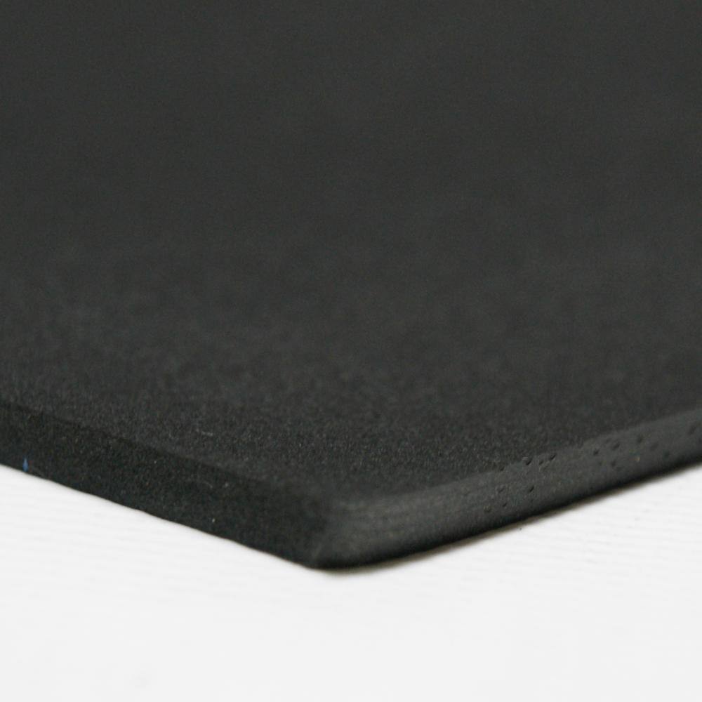 Rubber-Cal Closed Cell Sponge Rubber Neoprene 516 in. x 39 in. x 78 in. Black Foam Rubber Sheet 02-128-0313