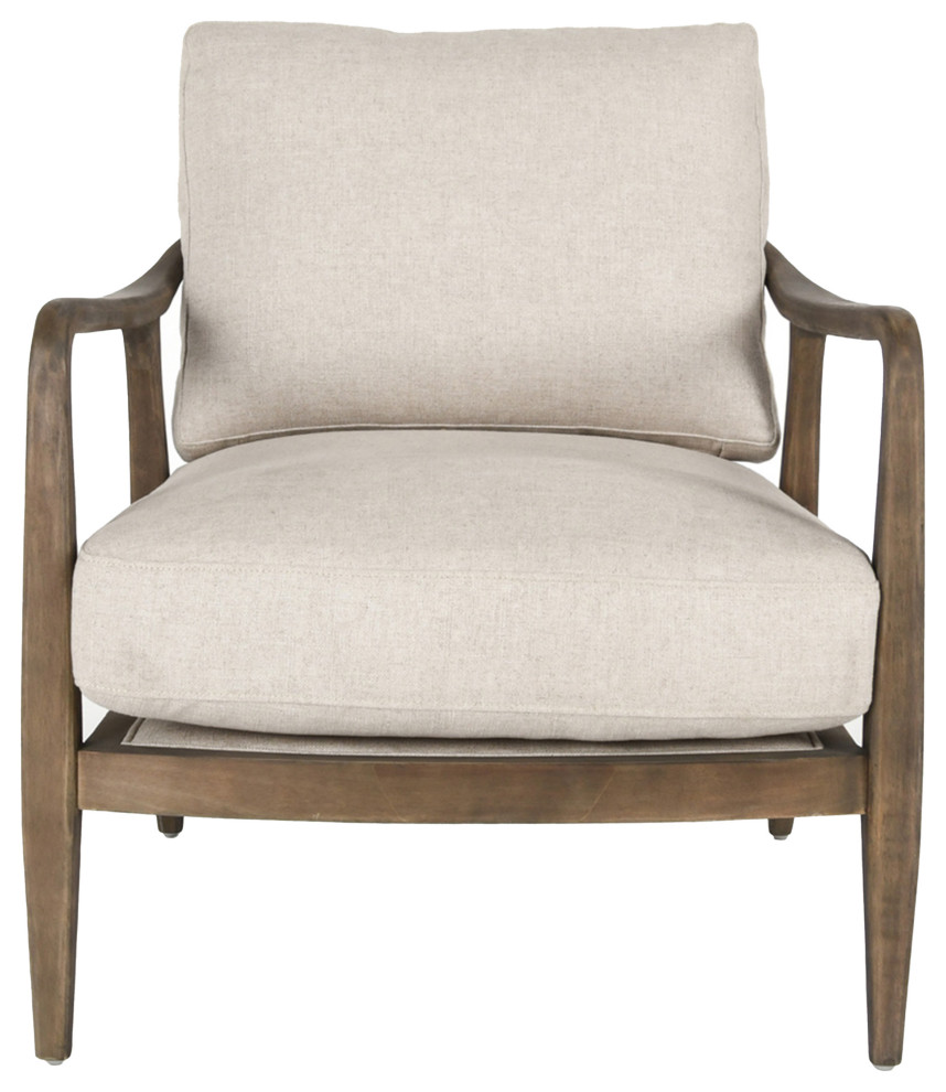 Lennon Accent Chair Natural by Kosas Home   Midcentury   Armchairs And Accent Chairs   by Kosas  Houzz