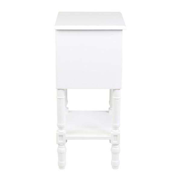 East at Main Painted Wood Side Table with Drawer