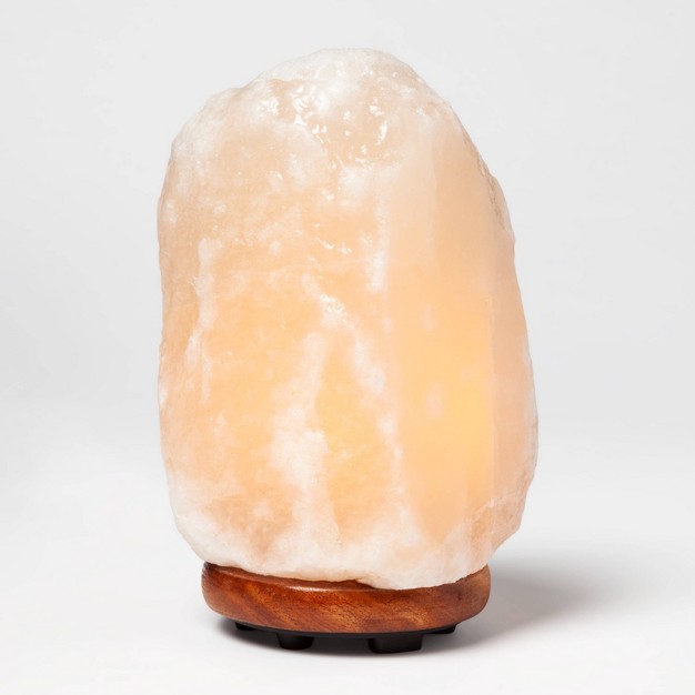 Glow Natural Salt Table Lamp White Himalayan Glow