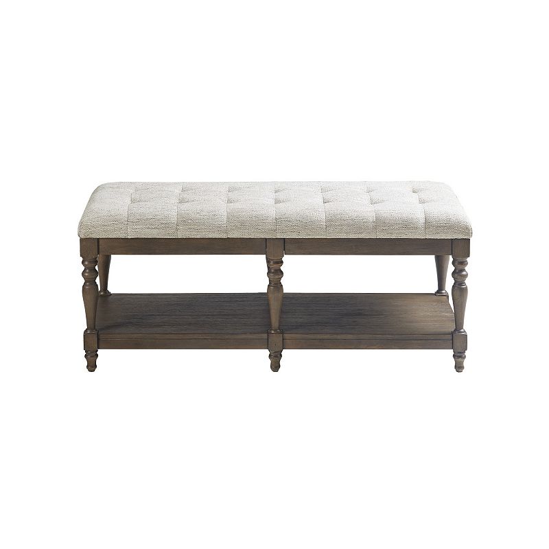 Martha Stewart Highland Button Tufted Accent Bench