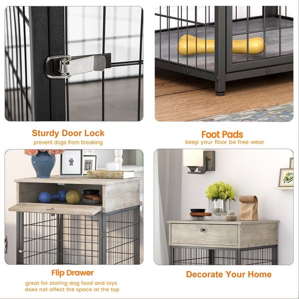 JHX Furniture Dog Crates for small dogs