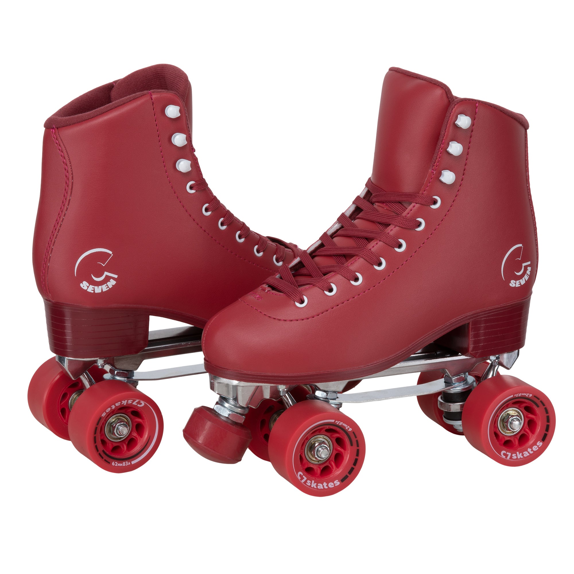 C7skates Dark Magic Unisex Quad Roller Skates (Cherrypop， Women's 6 / Youth 5 / Men's 5)