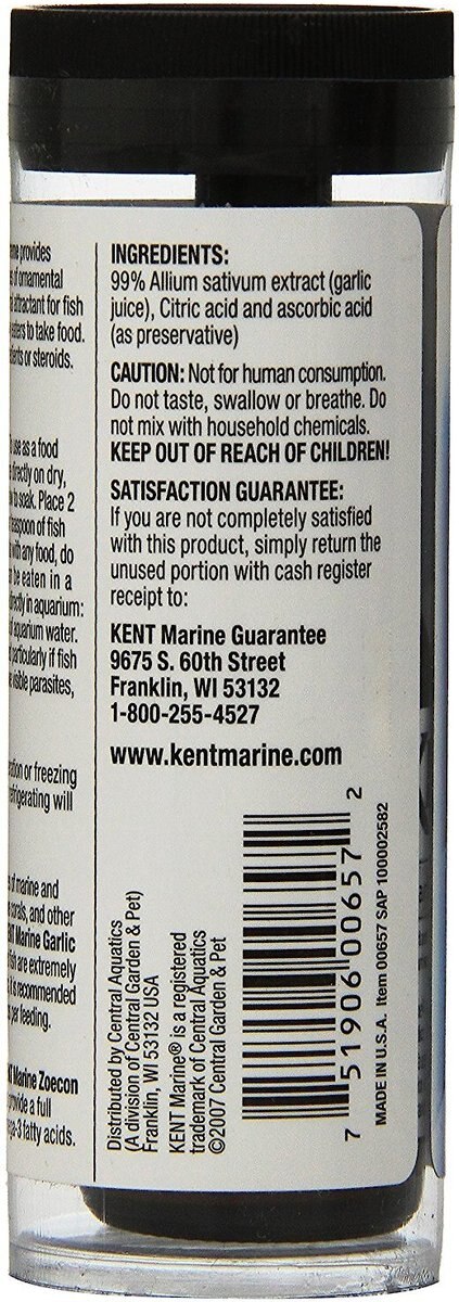 Kent Marine Garlic Xtreme Food Attractant and Supplement