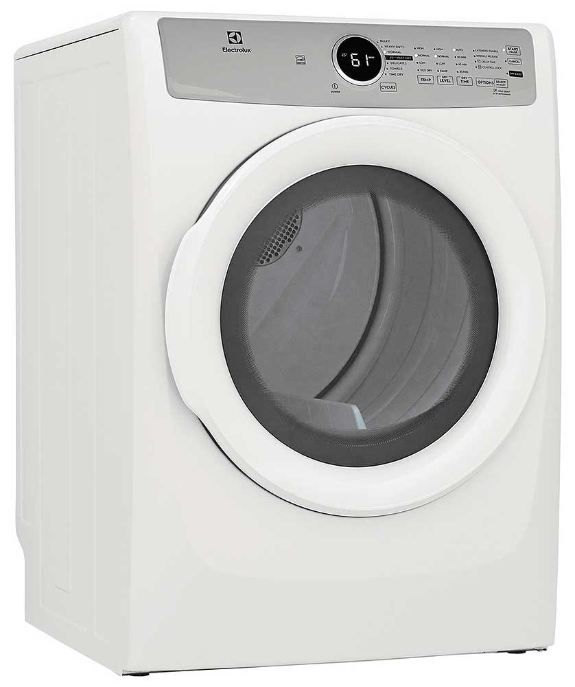 Electrolux 8 Cu. Ft. White Front Load Gas Dryer