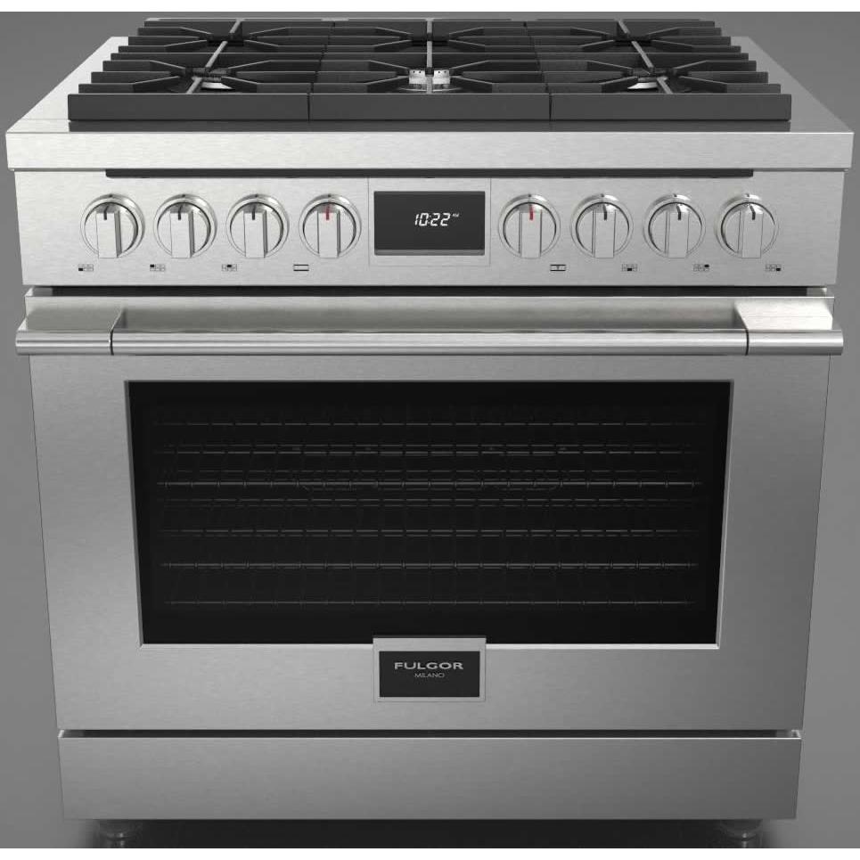 Fulgor Milano 36-inch Freestanding Dual Fuel Range F4PDF366S1